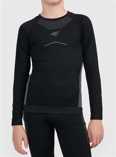 Lenjerie termică pentru copii 4F top M297 DEEP BLACK